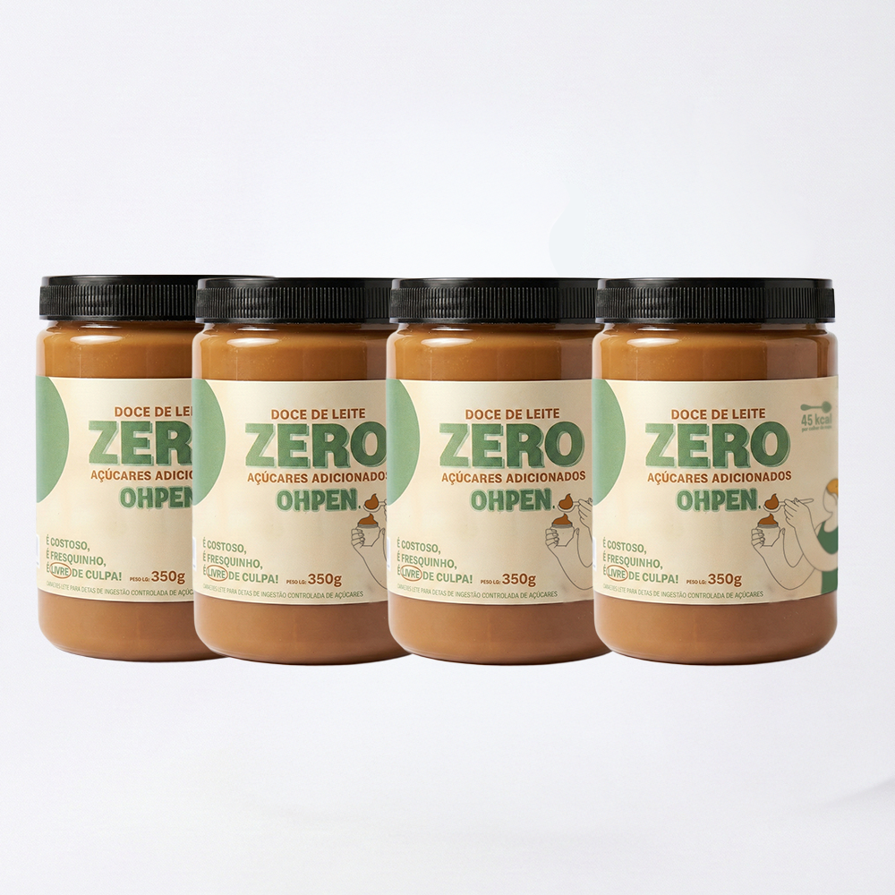 Kit 4x Doce de Leite OHPEN Zero