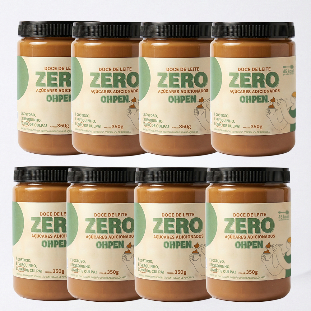 Kit 8x Doce de Leite OHPEN Zero