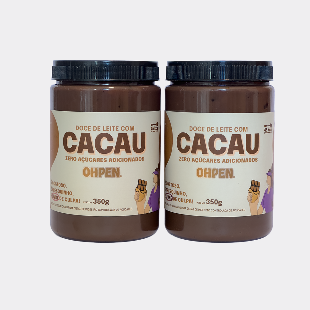 Kit 2x Doce de Leite com Cacau OHPEN Zero
