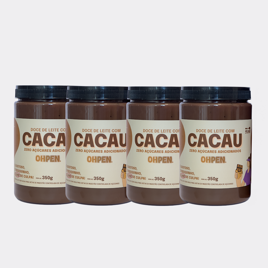 Kit 4x Doce de Leite com Cacau OHPEN Zero