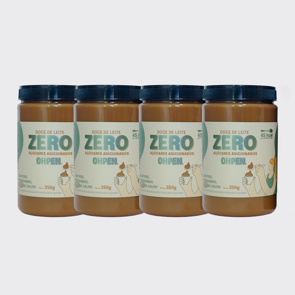 Kit 4x Doce de Leite OHPEN Zero